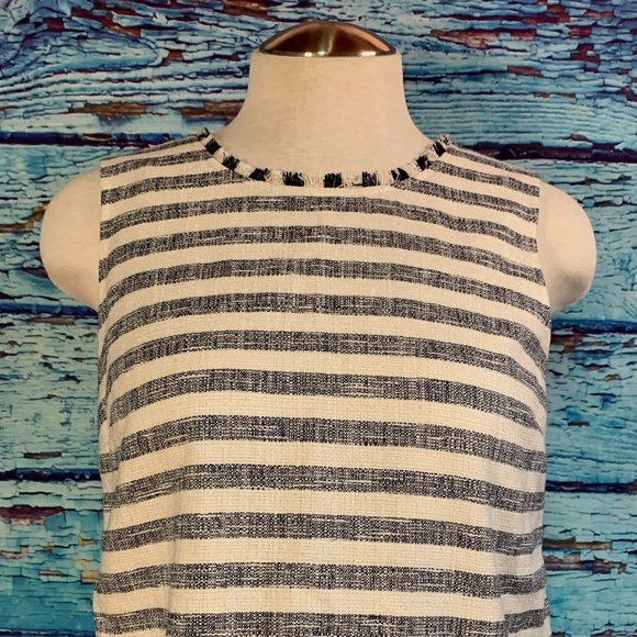 Banana Republic Striped Sleeveless Blouse - Picture 3 of 6